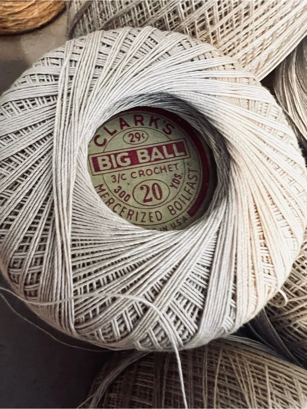 Lot of Extra Fine Crochet Thread Aunt Lydia’s & Big Ball sizes 20 & 30